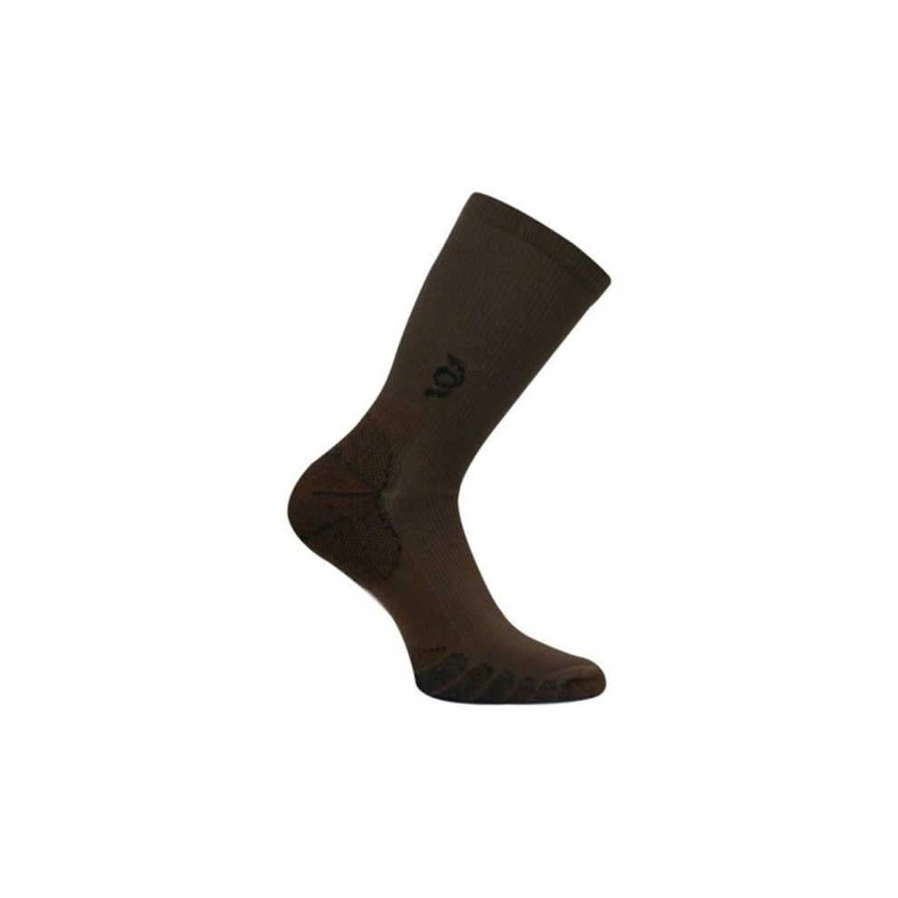 Travelsox Men's Brown Tsc 100 Compression Crew Socks, - Extra Large