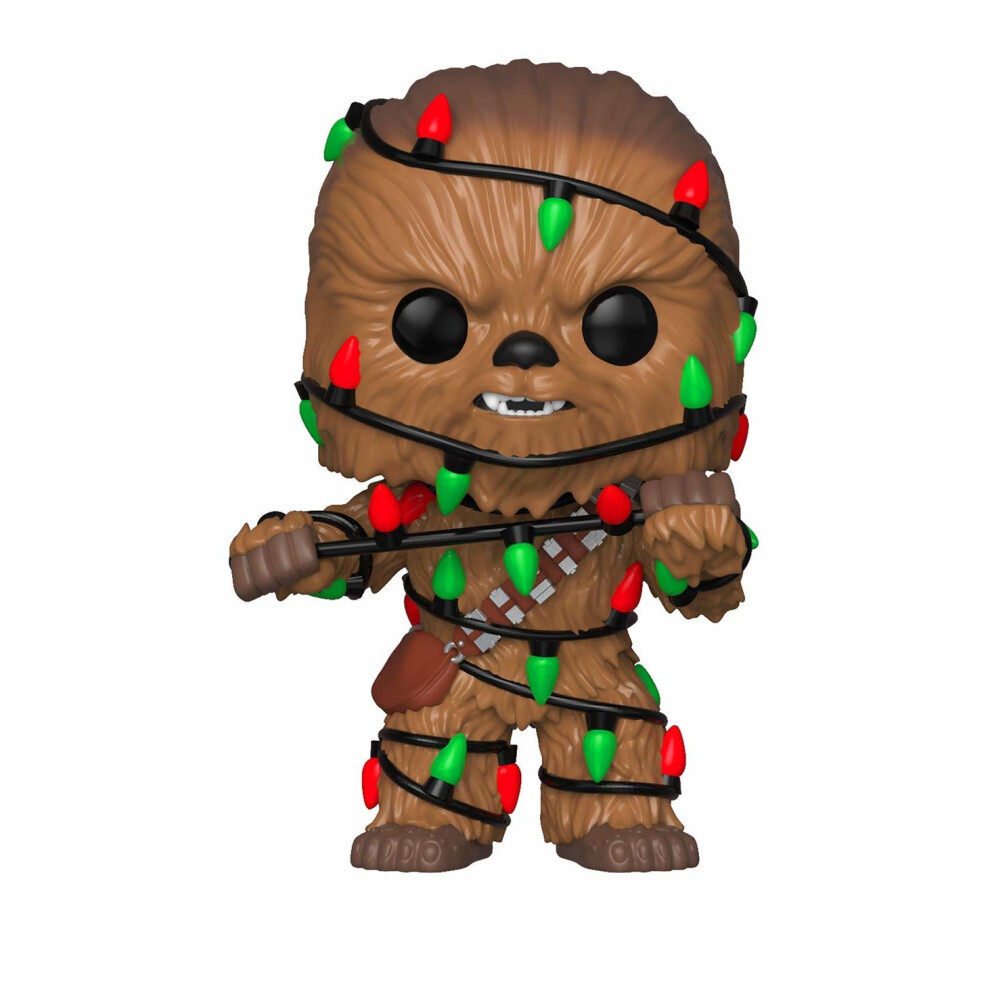 Funko 33886 POP Bobble: Star Wars: Holiday Chewbacca w/Lights, Multi