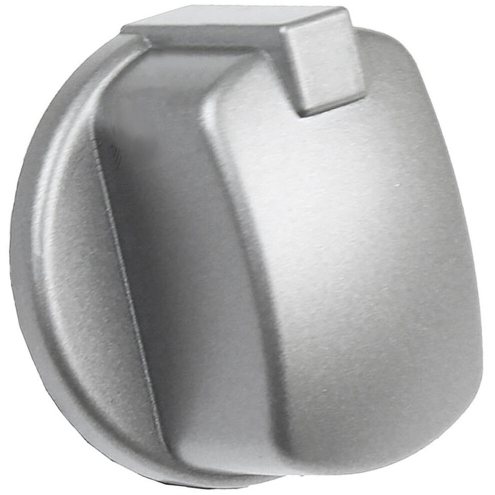 SPARES2GO Control Knob Switch Button for Indesit Cooker Oven (Silver/INOX)