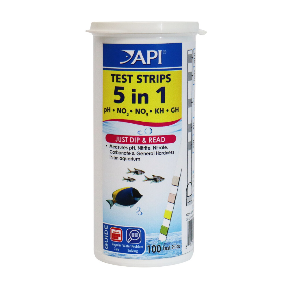 API 5-in-1 AQ Test Strips, 100 Count