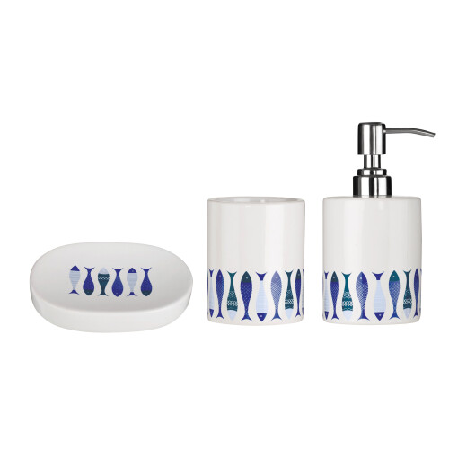Premier Housewares Premier housewares Pisces 3pc Bathroom Set