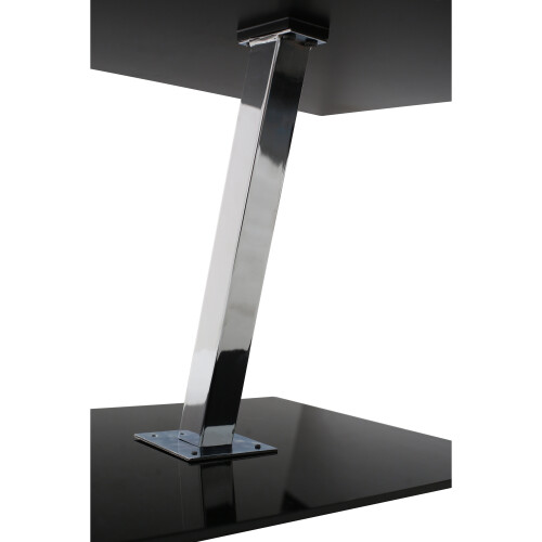 Premier Housewares Premier Housewares Black Tempered Glass Top End Table 1