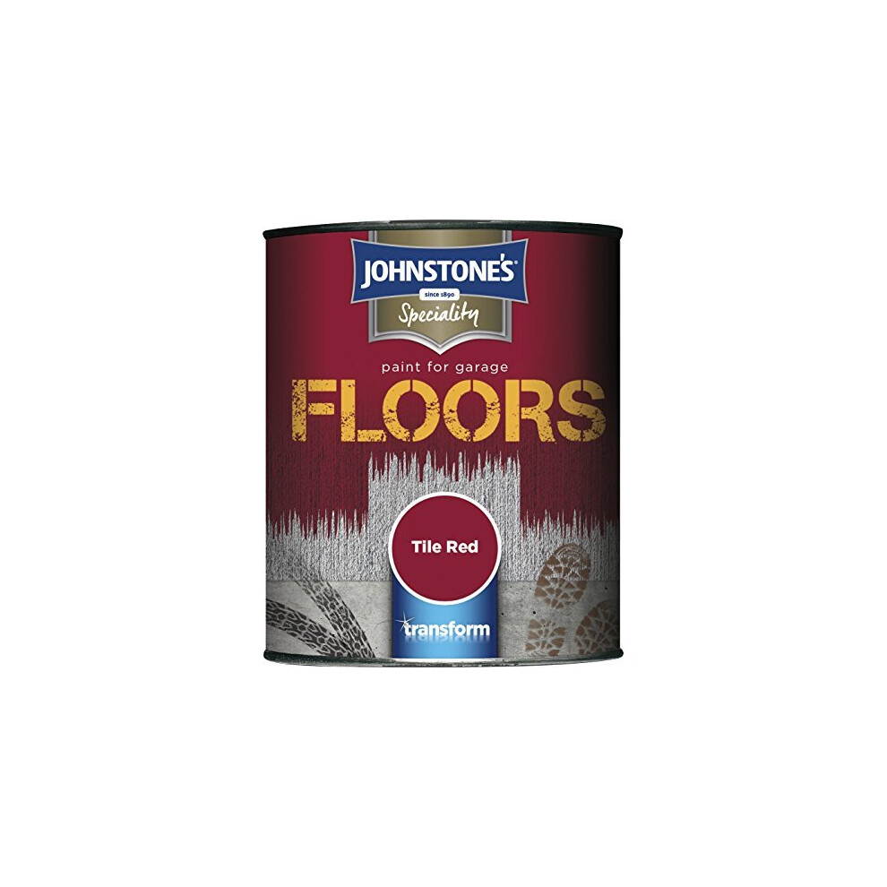 (Tile Red, 750ml) Johnstone's Garage Floor Paint