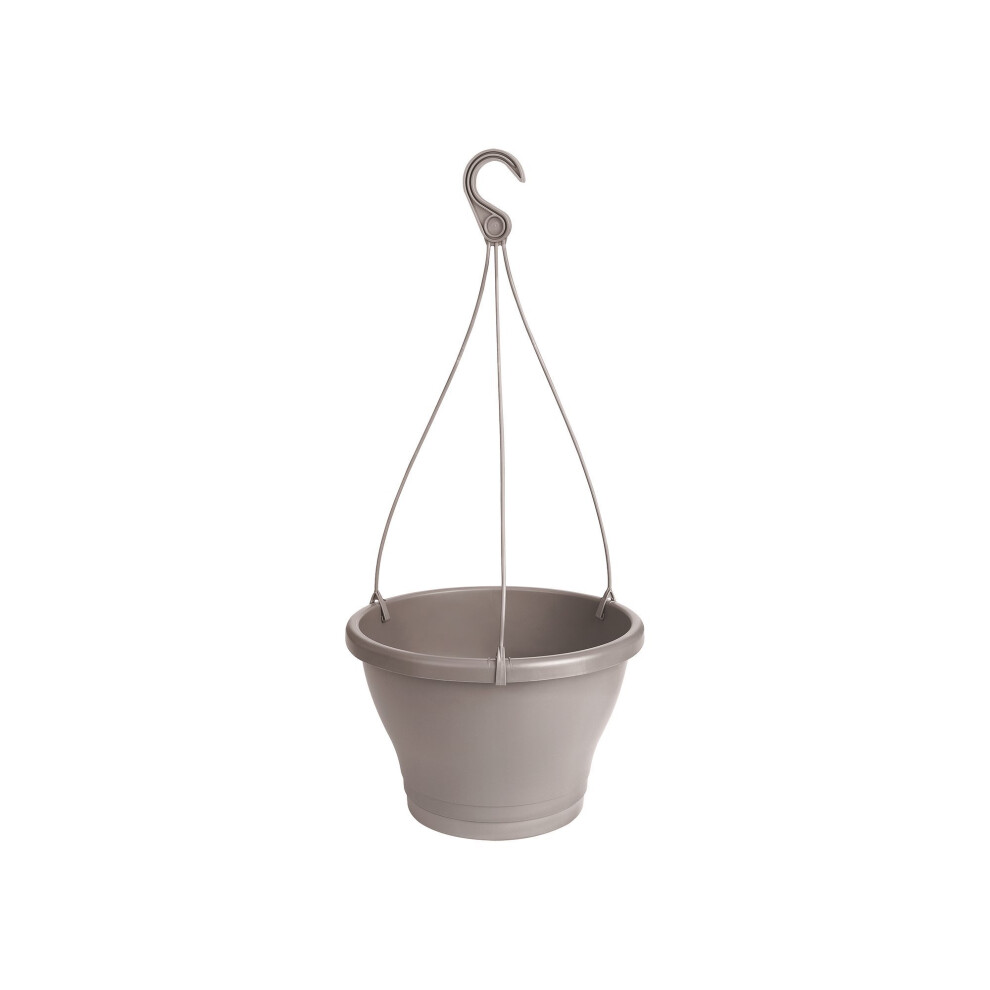 Elho corsica hanging basket 30cm planter - taupe