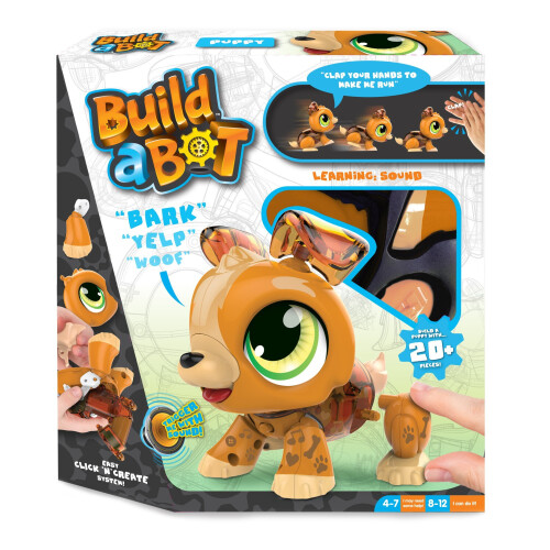 Build a Bot Sound Activated Puppy Robot Pet Toy 1