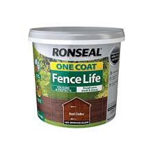 Ronseal RSLOCFLCE5L One Coat Fence Life, Red Cedar, 5 Litre