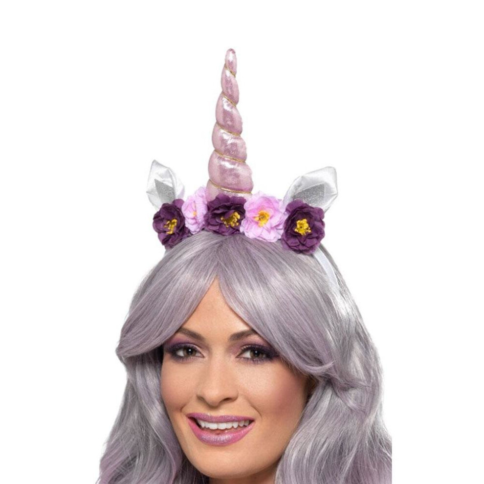 Womens Unicorn Headband Fancy Dress Accessory