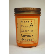 More Than A Candle ATH8J 8 oz Jelly Jar Soy Candle, Autumn Harvest
