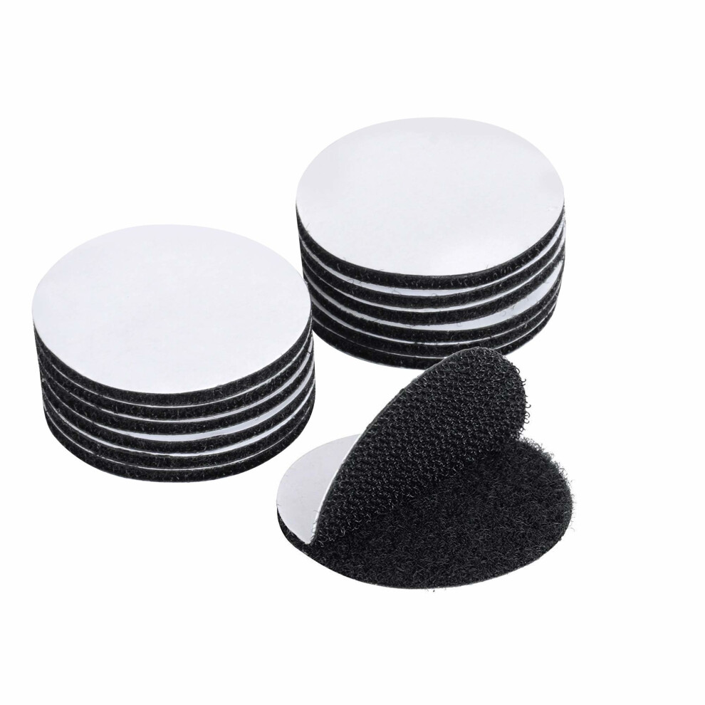 [12 Pack] Reusable Double Sided Sticky Tape, Waterproof Strong Sticky Adhesive Pads, Heavy Duty Hook And Loop Tape, Fabric Fastening Tapes For... 635648331331