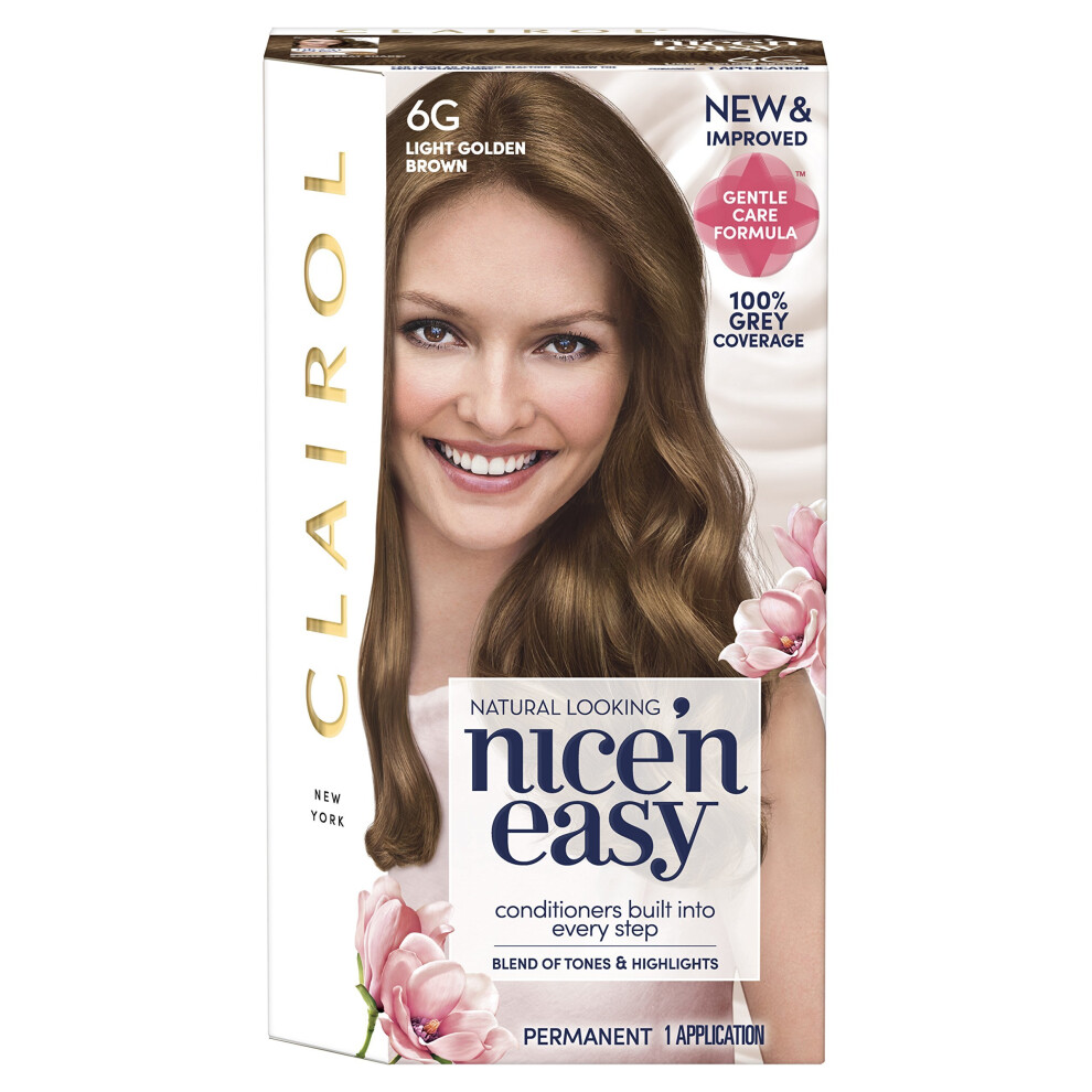 Clairol Nice' N Easy Permanent Hair Dye 6G Light Golden Brown