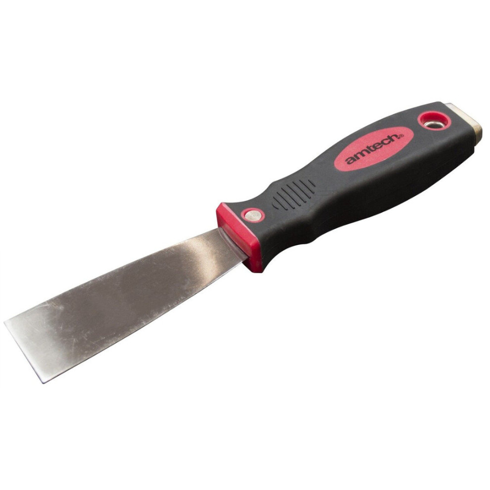 1.5'' Paint Scraper Tempered Spring Steel Blade Soft Handle Builder Amtech G0670