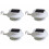 Solarize Set of 4 Gutter Fence Lights (White) 1