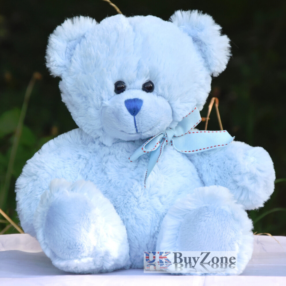 (Blue) The Magic Toy Shop Plush Super Soft Teddy Bear Cuddly Toy