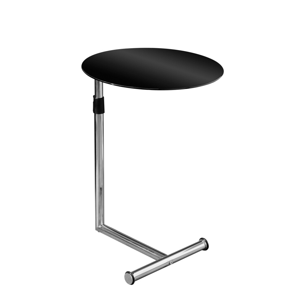 Premier Housewares Tempered Glass Snack Table Black