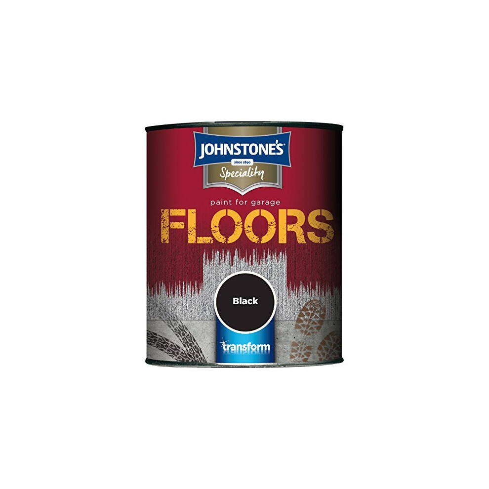 (Black, 750ml) Johnstone's Garage Floor Paint