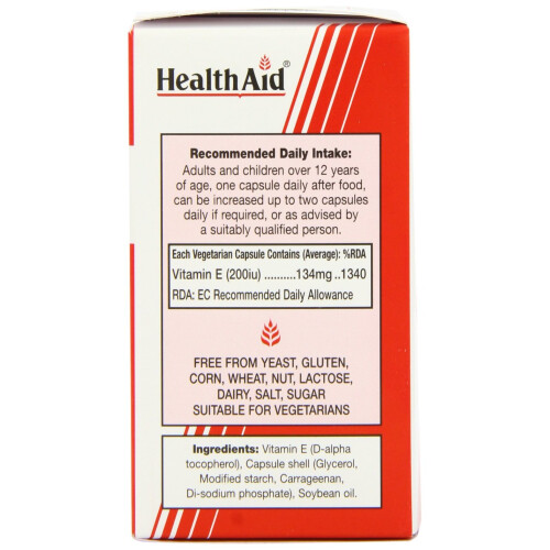 HealthAid Vitamin E 200iu, 100 Vegicaps 2