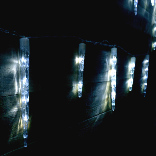 Premier Premier 24 Icicle Lights With 72 Cool White LEDS - 6.9m 1