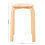 Premier Housewares Rustic Tropical Hevea Wood Stacking Stool, Stackable Kitchen Stool For Breakfast, Durable Counter Stool 6