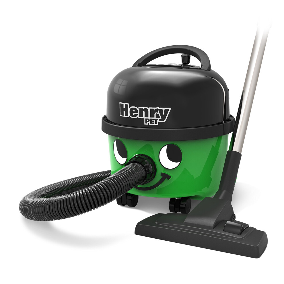Henry Pet PET200 Bagged Cylinder Vacuum 9 L, 620W, Green (906766) with pet hair brush and MicroFresh charcoal filter