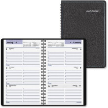 At A Glance AAGG20000 5 X 8 in. Weekly Appointment Book - Black