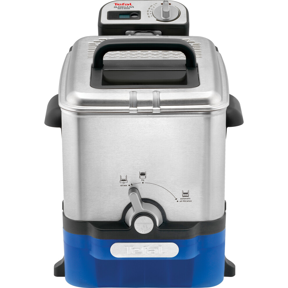 Tefal FR804040 Silver OleoClean Pro 3.5L Deep Fat Fryer