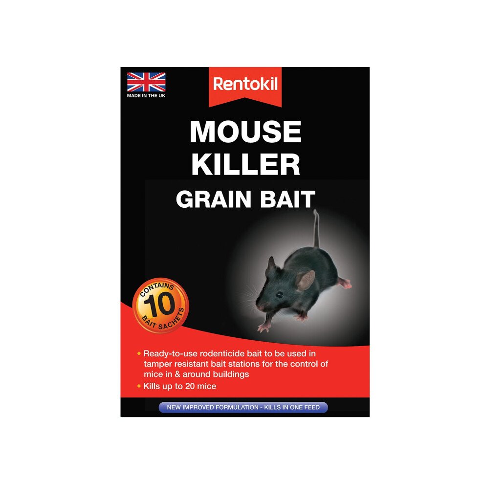 Rentokil Mouse Killer Grain Bait 10 Sachets