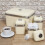 Swan (Cream) 4pc Swan Retro Kitchen Storage Set 4