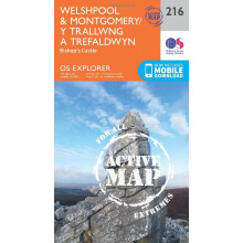 OS Explorer Map Active (216) Welshpool and Montgomery