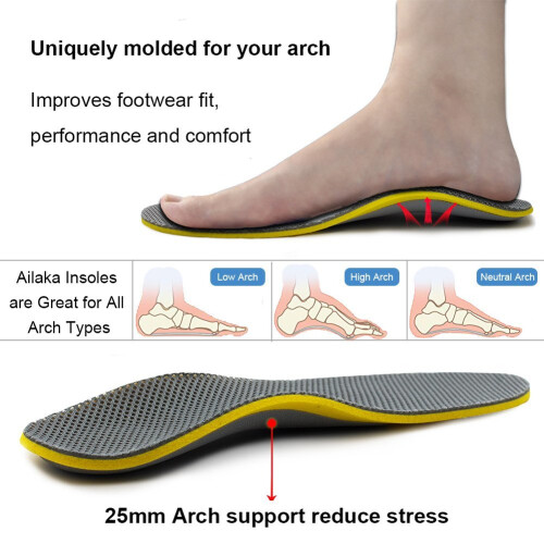 Flat Feet Arch And Metatarsal Support Insoles Lei Song Pairs Of