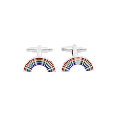 Luxury Rainbow Colour Multi Smart Cufflinks Novelty Unique 2