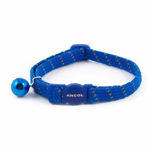 Ancol Safety Elastic Cat Collar Softweave Blue