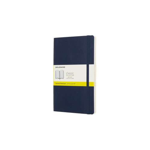 Moleskine Classic Notebook Large Squared Soft Cover Sapphire Blue