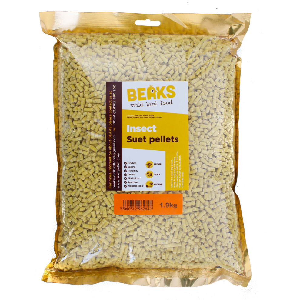 (Insect) Suet feed pellets for wild bird feeding 1.9kg