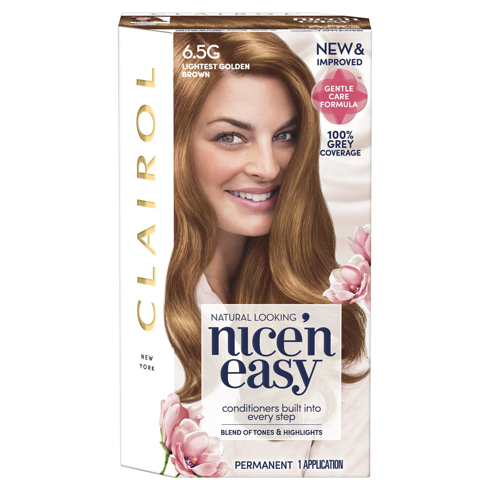 Clairol Nice' n Easy Permanent Hair Dye 6.5G Lightest Golden Brown