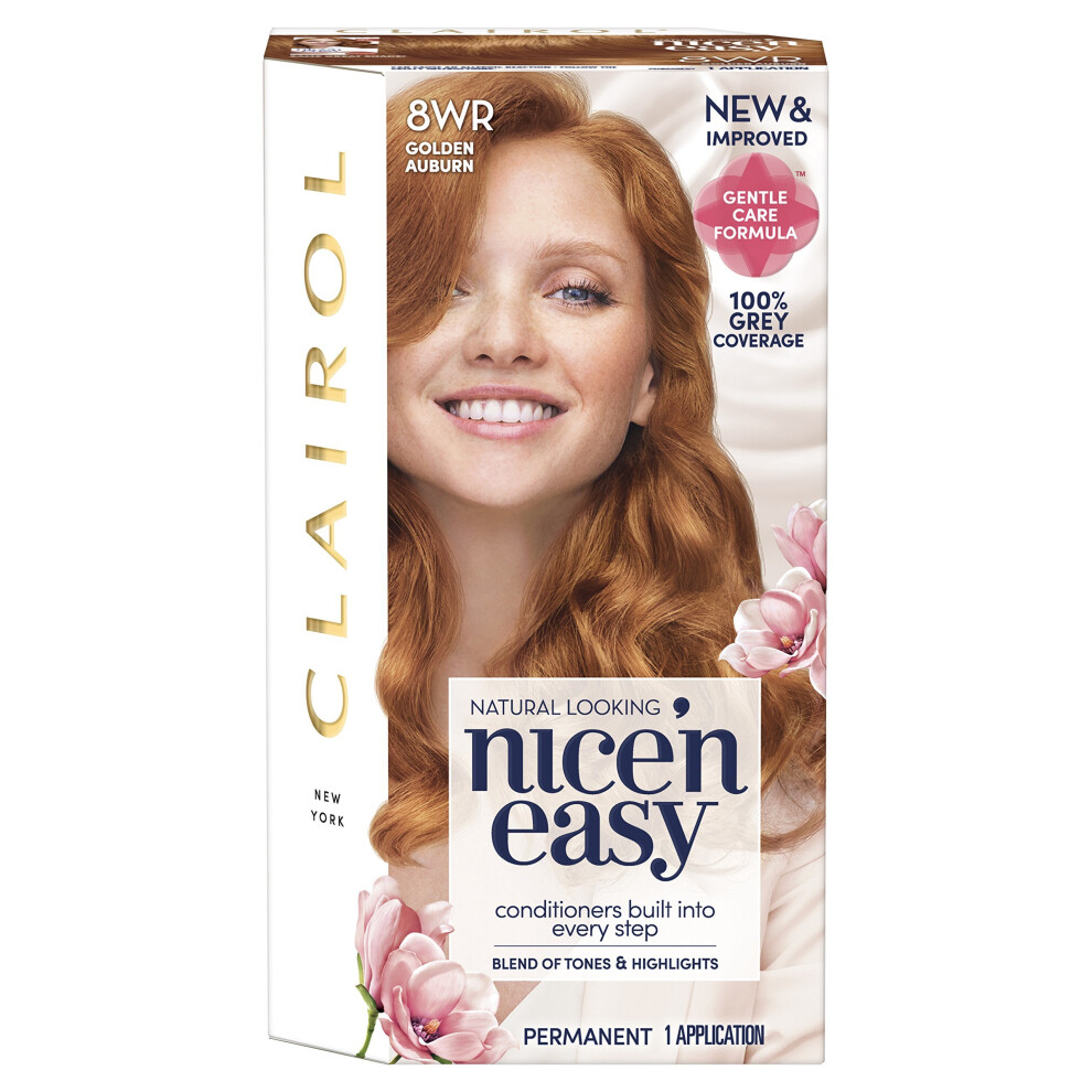 Clairol Nice' N Easy Permanent Hair Dye 8Wr Golden Auburn Red