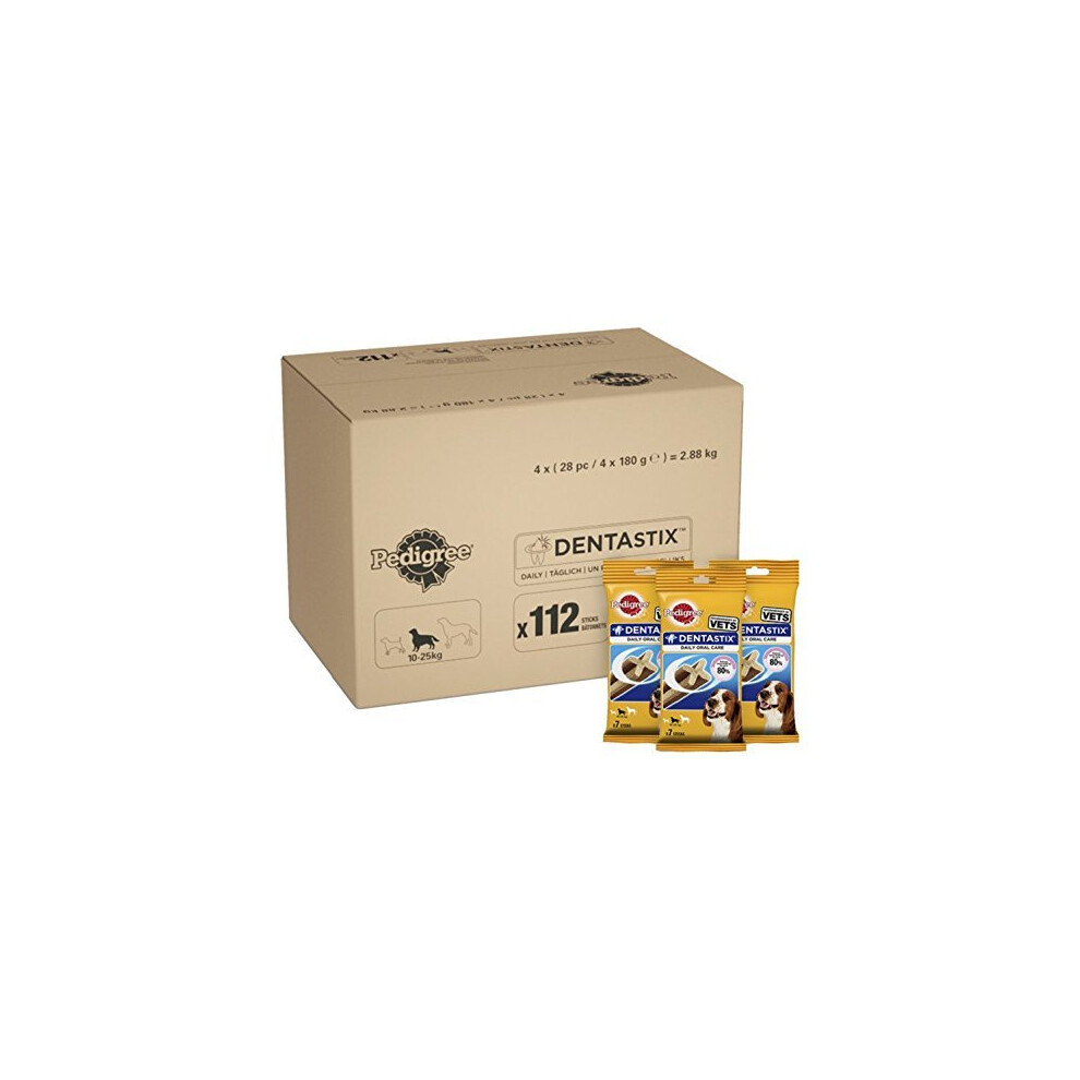 Pedigree Dentastix Daily Dental Chews Dog, 112 Sticks, Medium