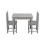 (grey table and chair set ) Kids' Table And Chair Set 1
