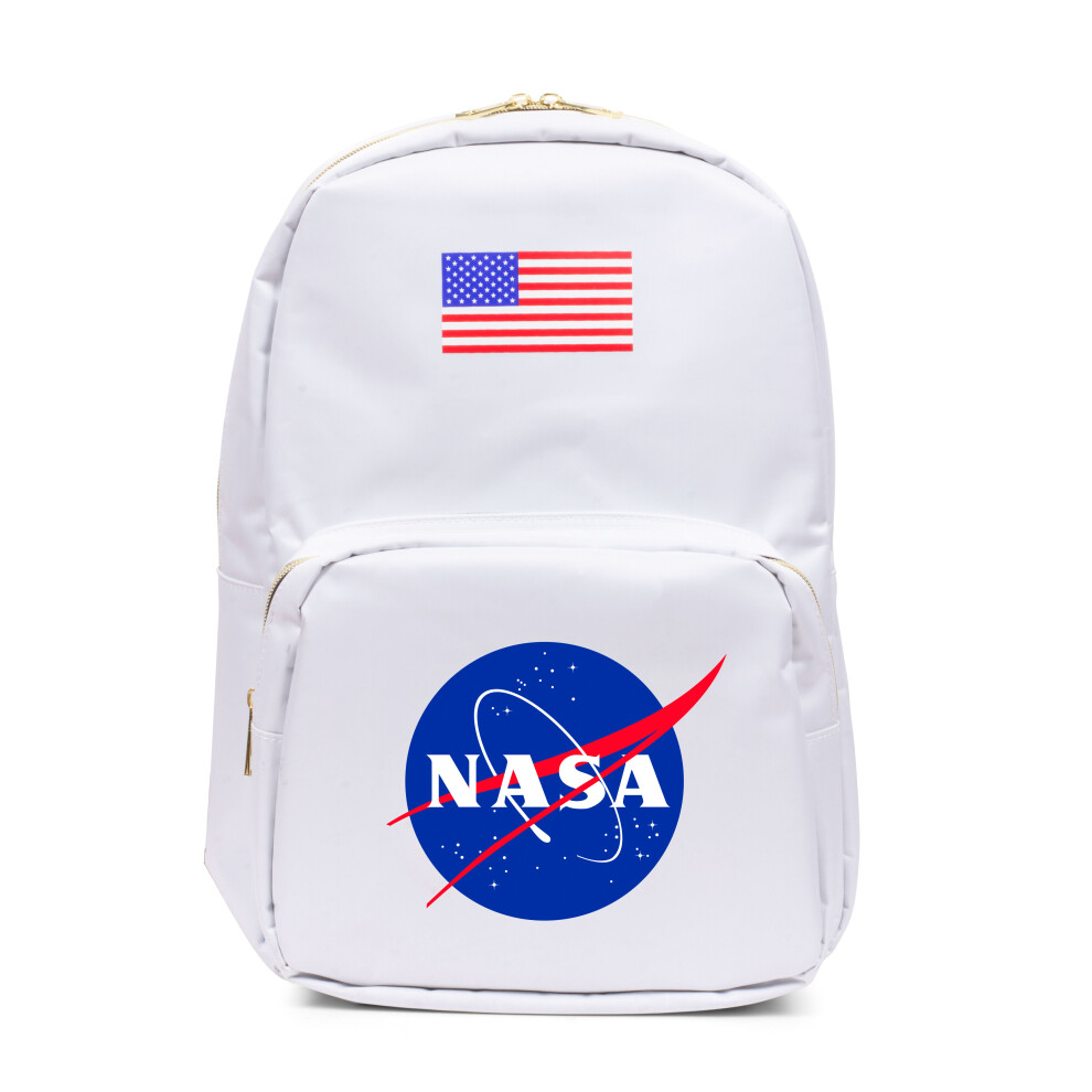NASA Backpack, Rucksack, White, Nasa Logo, Kids, Adults School or Work - Image 2