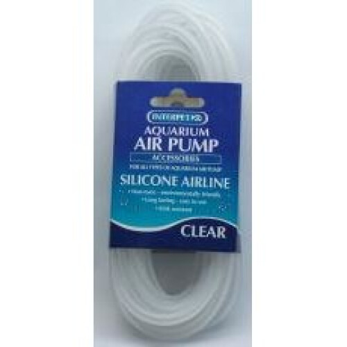 Interpet Aquarium Silicone Airline Tubing Clear 2m