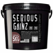 The Bulk Protein Company Serious Gainz Mass Gainer Powder, Chocolate, 5 kg