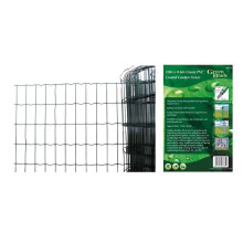 10M X 0.6M Green Pvc Coated Garden Fence Wire Edging Fencing Net