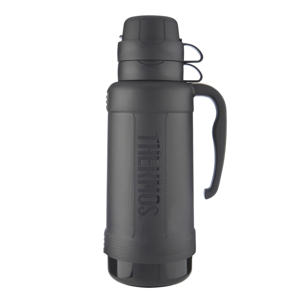 Genuine Thermos Eclipse Glass Vacuum Travel Handle Flask 1.8L Black-image-OPC-PNS5C6-NEW