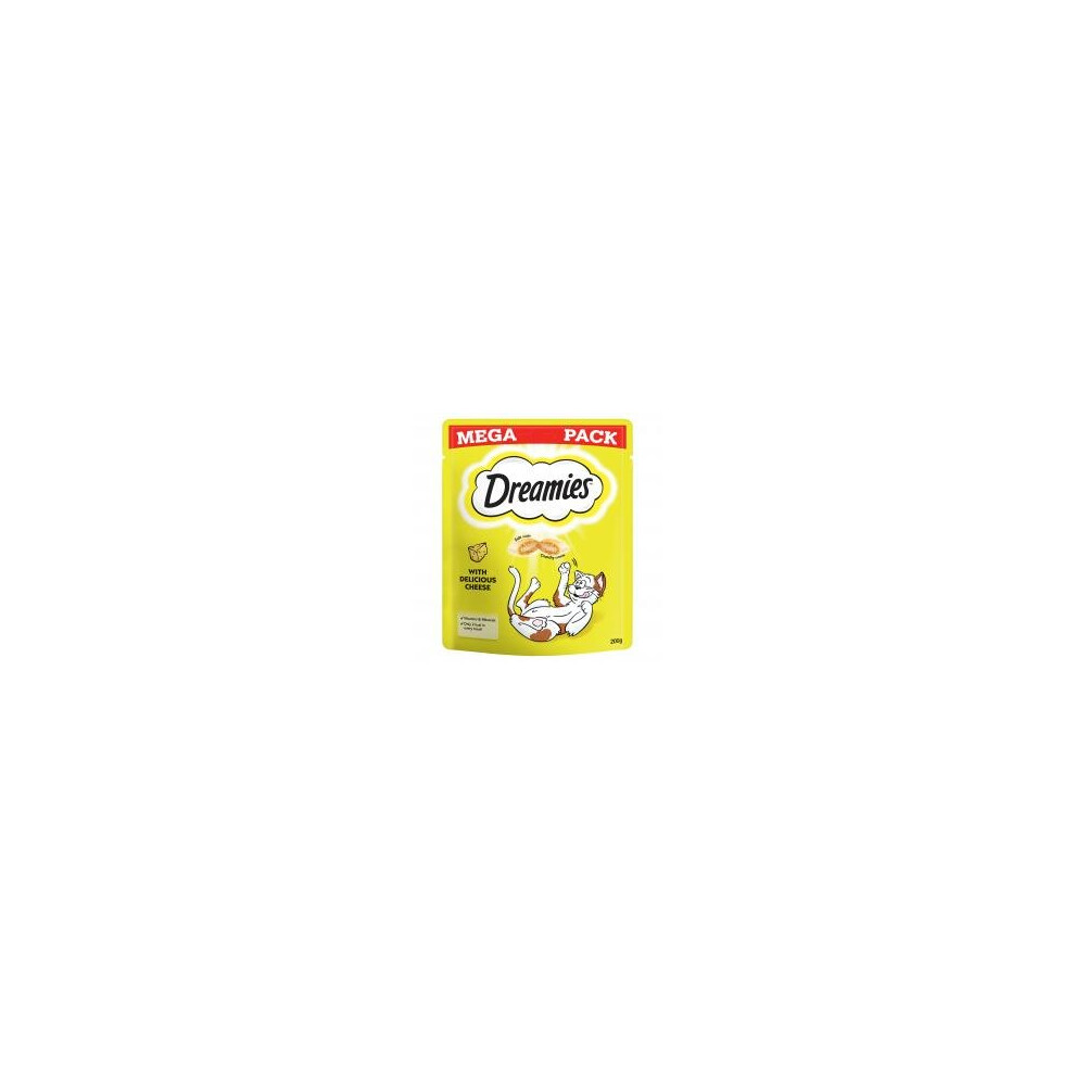 Dreamies Cat Treats With Cheese Mega Pack 200G (Pack Of 6)