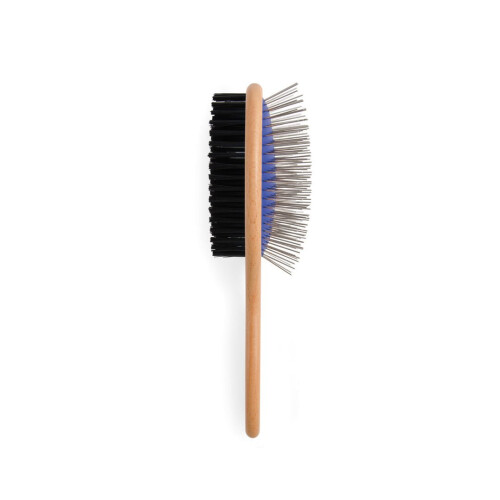 Ancol Heritage Wood Handle Double Sided Brush Lge