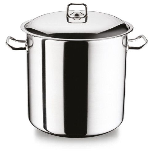 GEEZY Gastro Large Deep Stainless Steel Stock Pot with Lid Induction Stockpot 11L