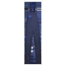 (Navy, 4XL) Contrast Bib & Brace