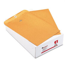 Universal UNV42907 9,5 in. x 12,5 in. #12 1/2 Fyrkantig Flik Klämma/Gummistängd Kuvert - Brun Kraft (100/Box)