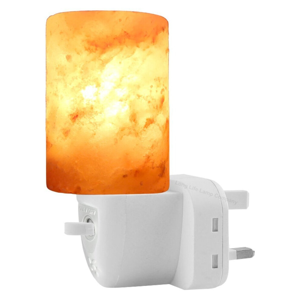 Himalayan Salt Rock Lamp Plug In Night Light Air Purifier Switchable Natural Crystal Mood Light Hand Crafted