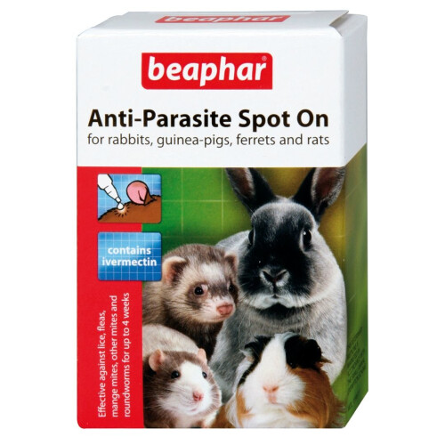 Beaphar Rabbit & Guinea Pig Anti-parasite Spot On 4 Tubes