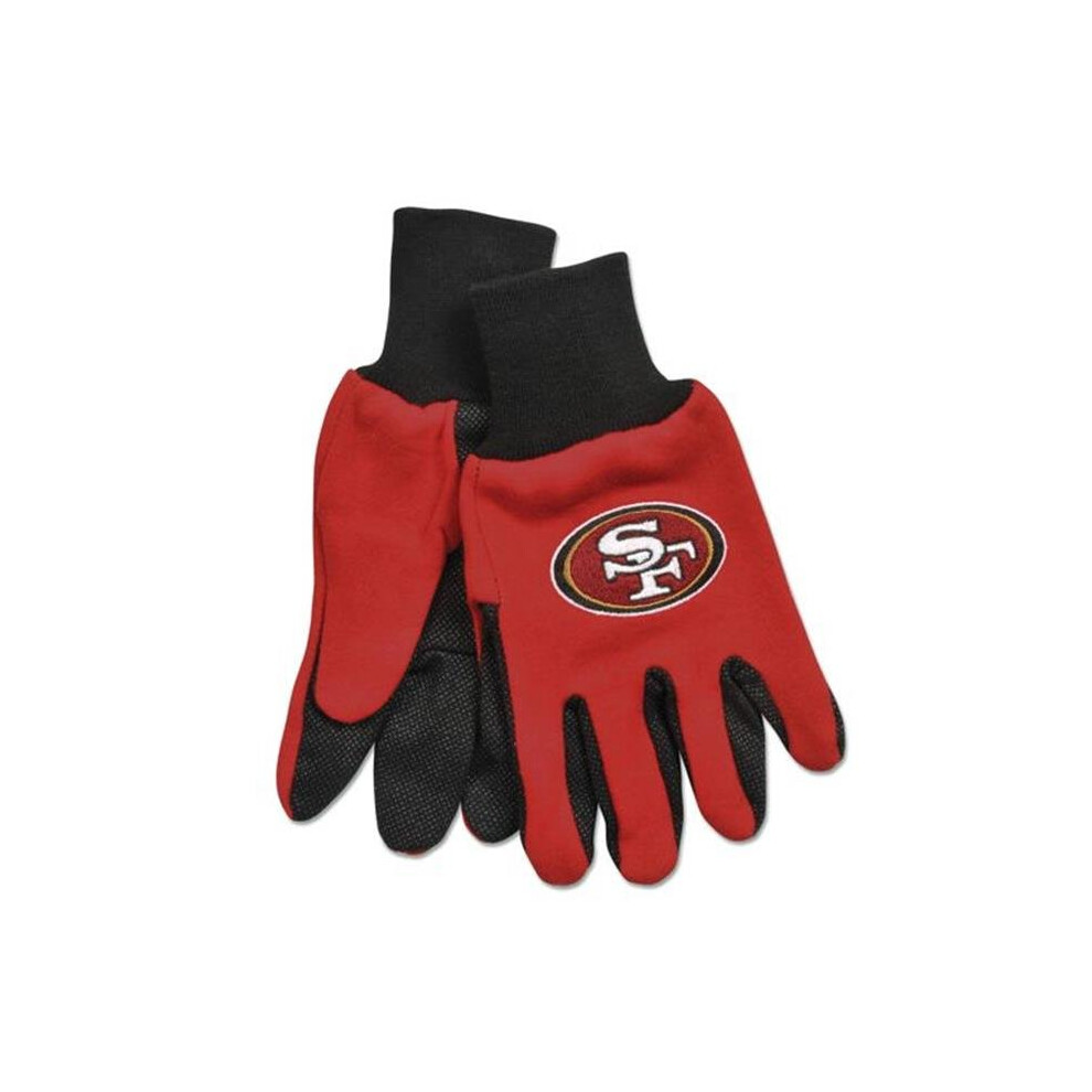 San Francisco 49ers Two Tone Adult Size Gloves